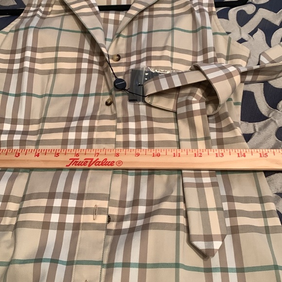 Burberry claddic plaid sleeveless dress with belt - Picture 7 of 8